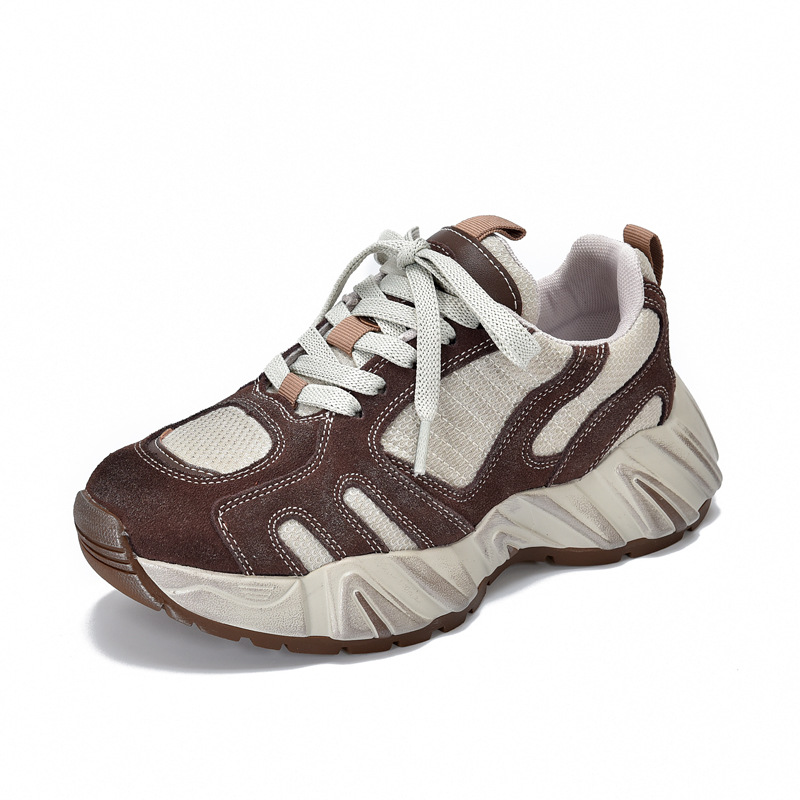 Ethnic Fashion Women - 4.5cm malha de ar camurça couro