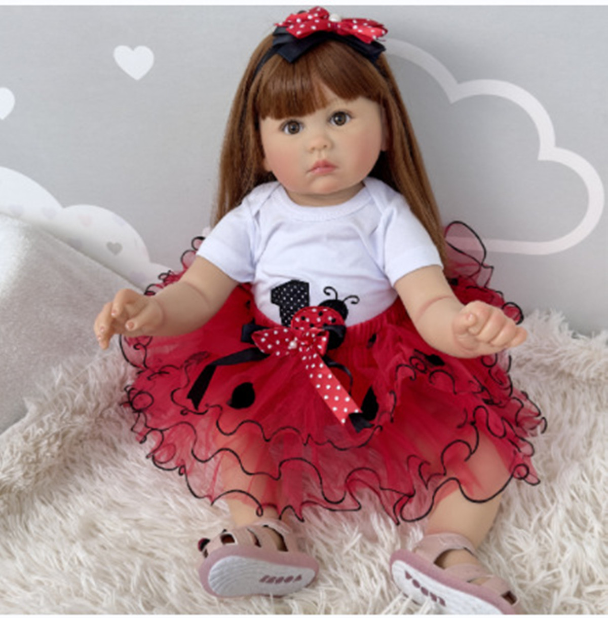 Kids Ethnic Fashion - 70cm silicone reborn bonecas lifelike menina