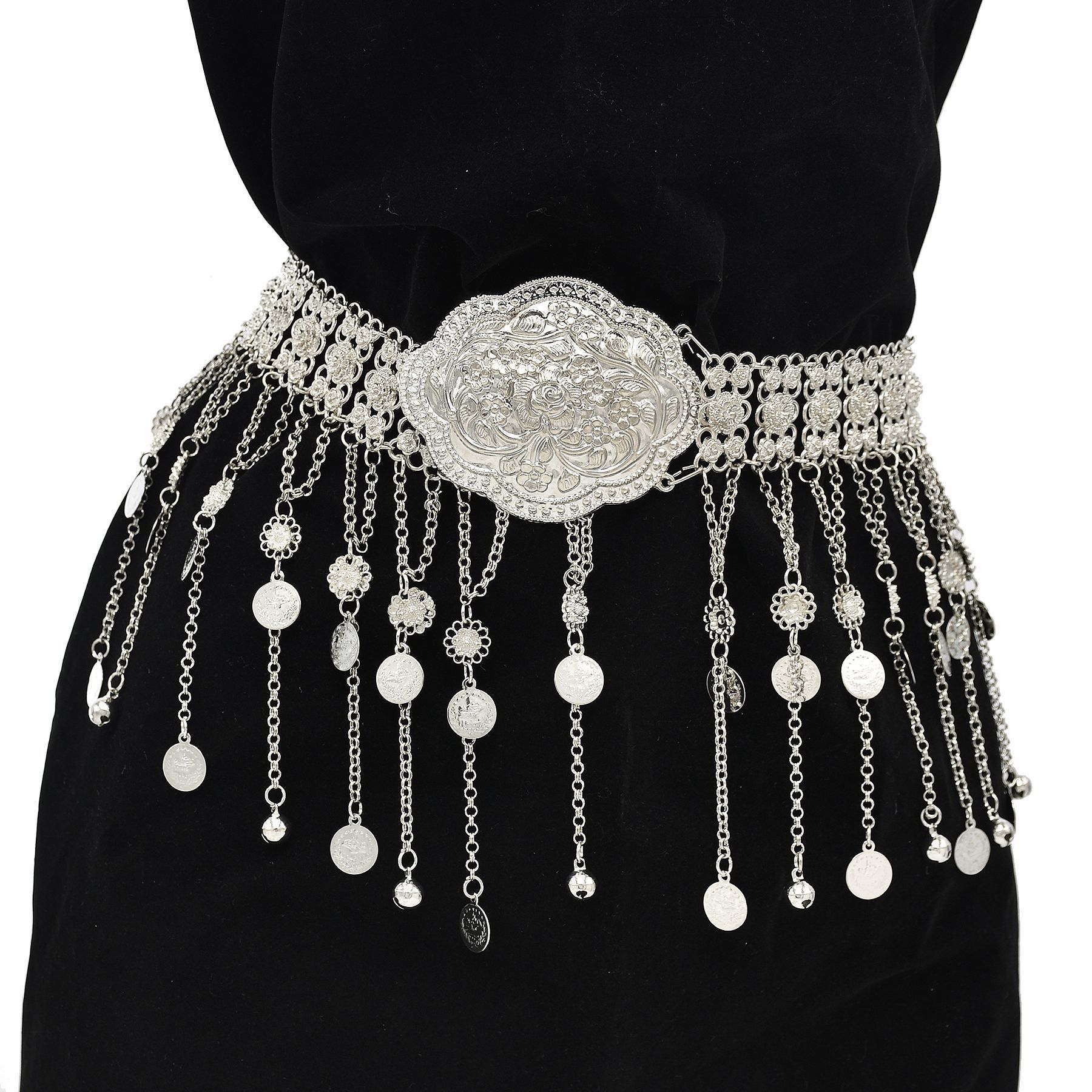 Ethnic Indian Fashion - Cinto de Caftan Marroquino Banhado a