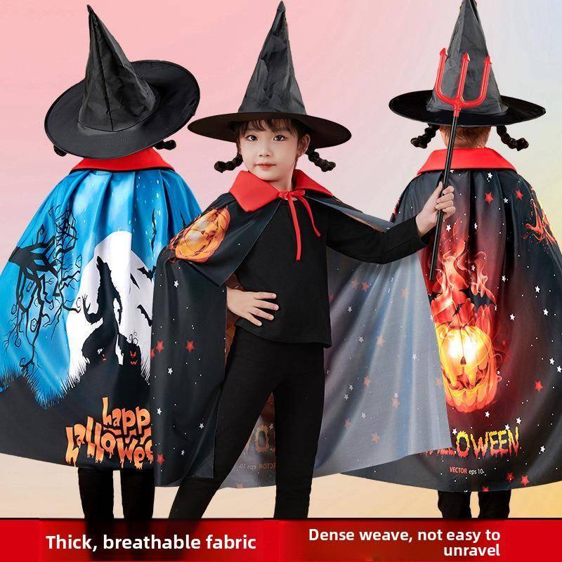 Kids Ethnic Fashion - Capa de Performance Infantil de Halloween,