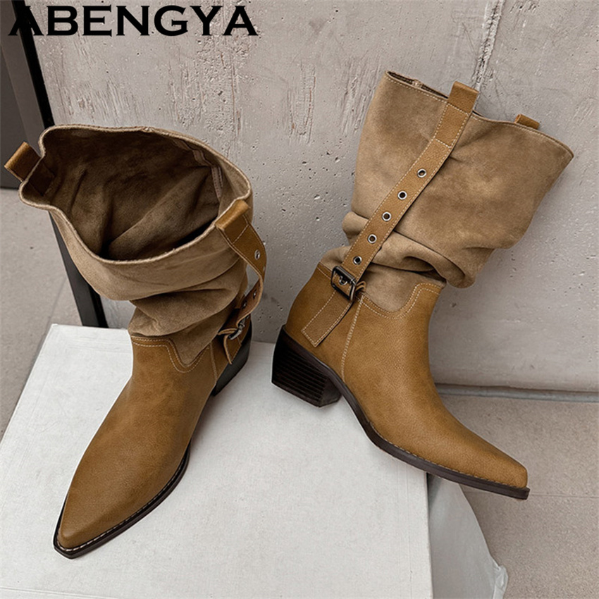 Ethnic Fashion Women - 2026 Novas Botas Femininas Estilo Cowboy