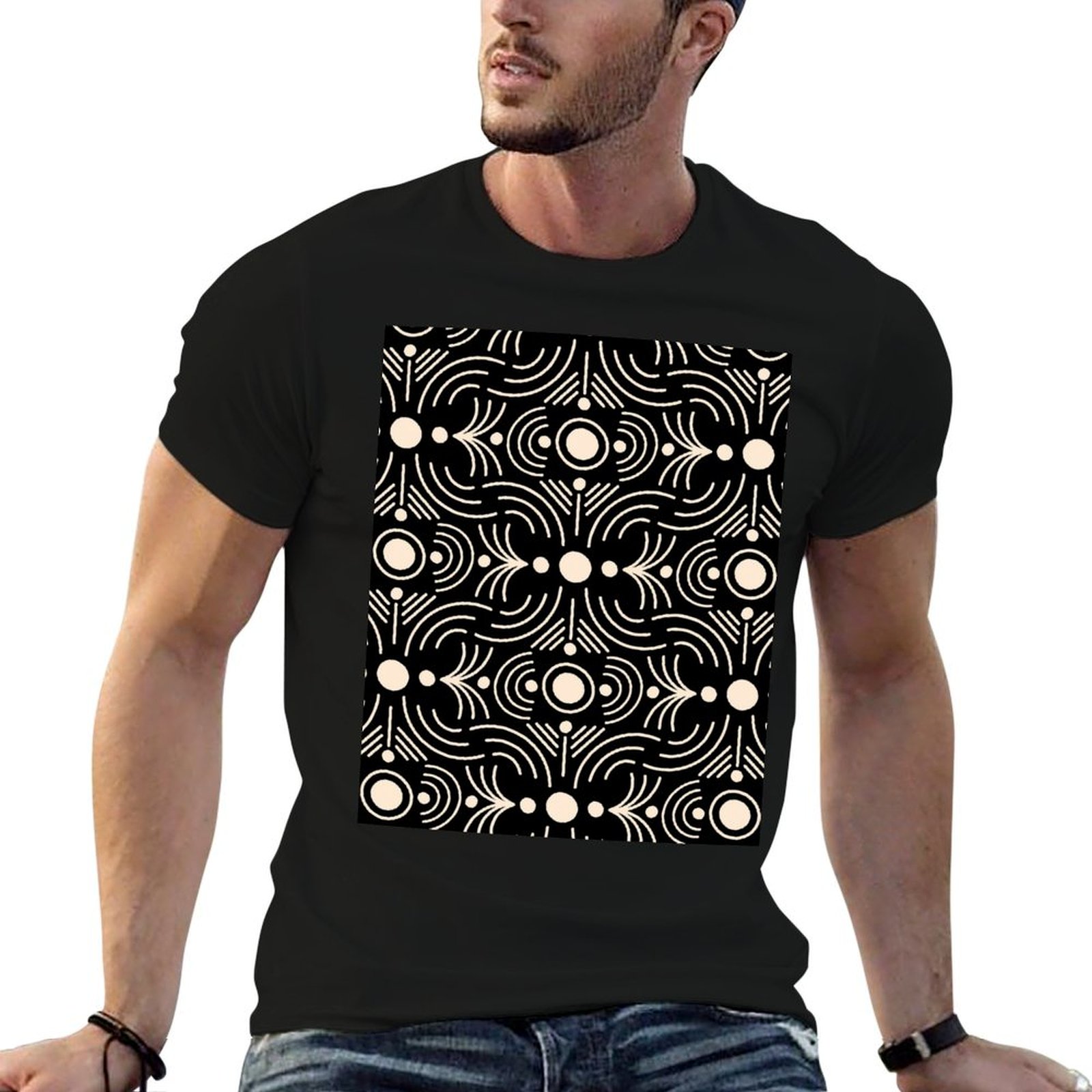 Mudcloth Print Top - Camiseta Boho Mud Cloth - Linhas