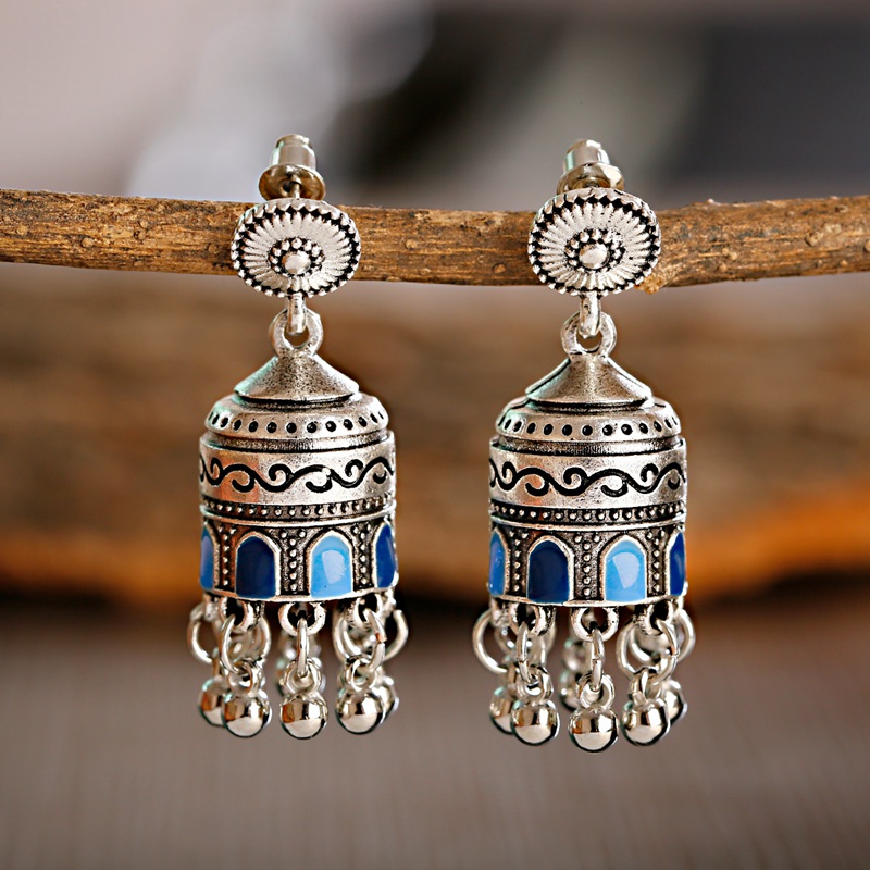 Ethnic Indian Fashion - 2020 feminino indiano jhumka jhumki jóias