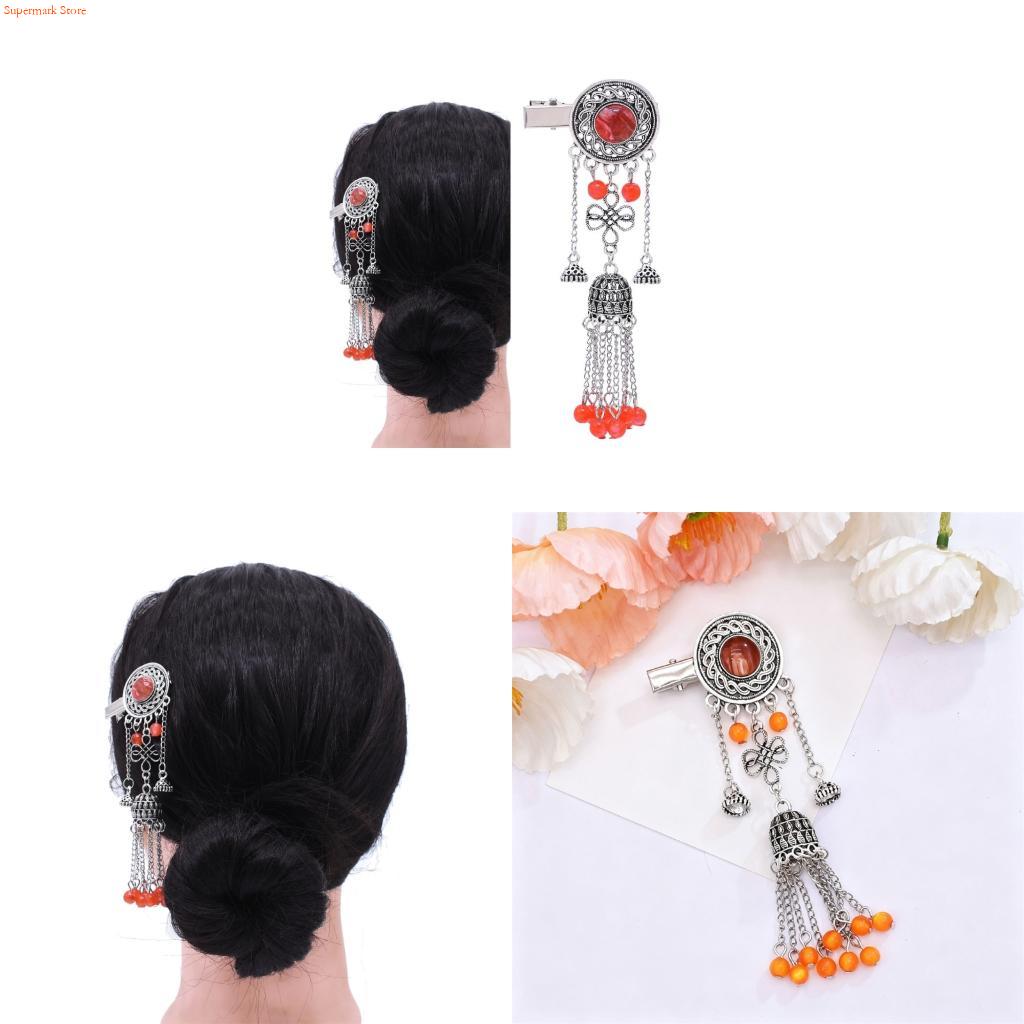 Ethnic Wear Fashion Designer - Grampo cabelo étnico elegante Q5WE com