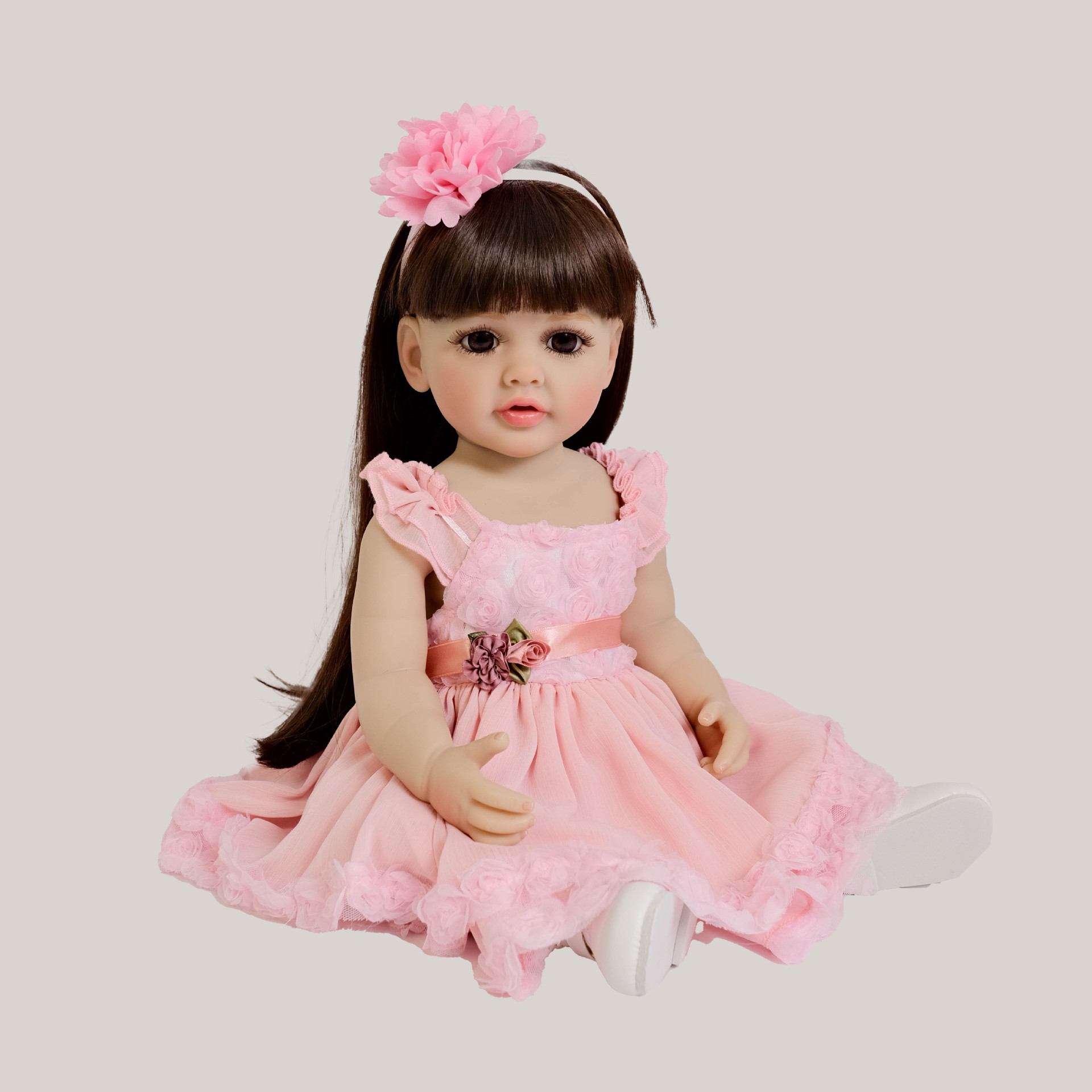 Bonito 55 cm de cabelo longo r - Kids Ethnic Fashion avaliação e preço