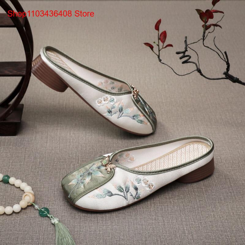 Novos Chinelos Bordados para C - Ethnic Fashion Women avaliação e preço