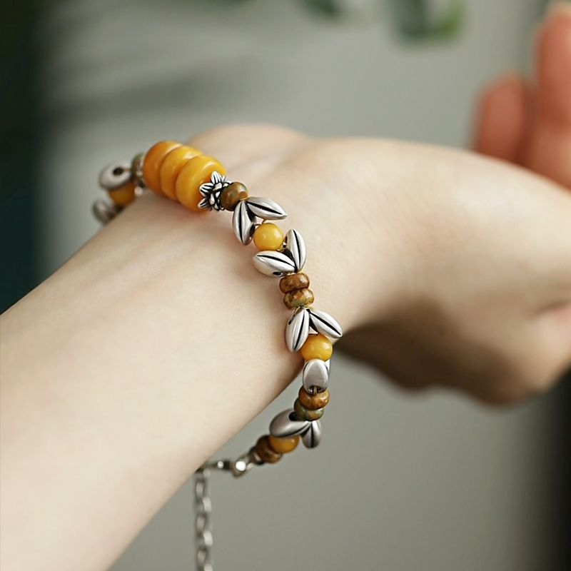 Pulseira de Contas Redondas Am - Ethnic Wear Fashion Designer avaliação e preço