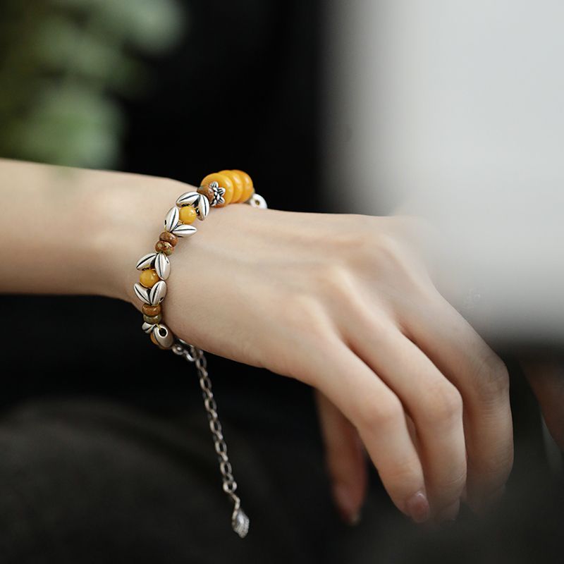 Pulseira de Contas Redondas Am - Ethnic Wear Fashion Designer avaliação e preço