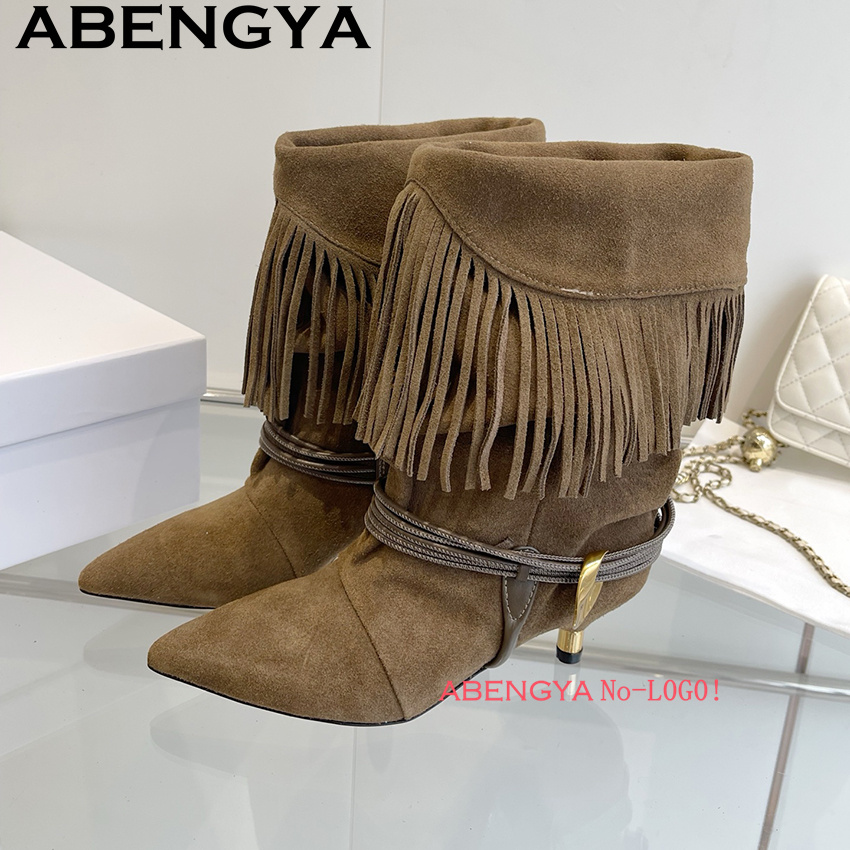 Camurça borda de couro borla d - Ethnic Fashion Women avaliação e preço