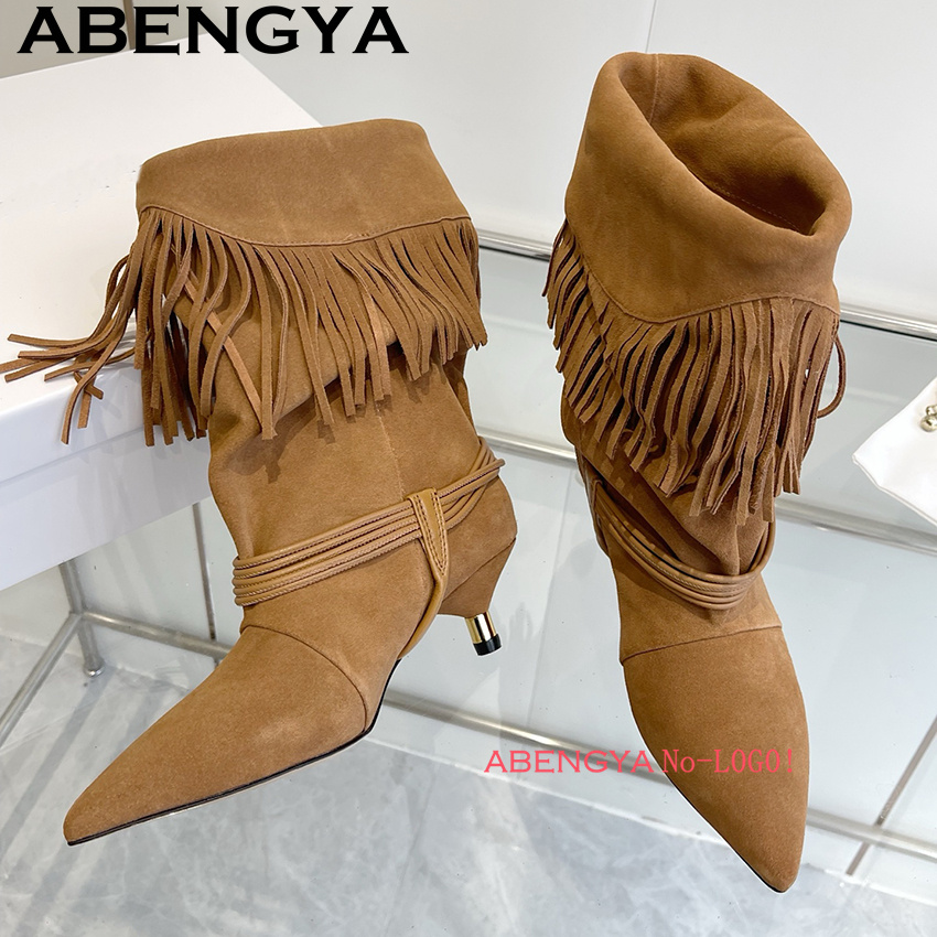 Camurça borda de couro borla d - Ethnic Fashion Women avaliação e preço