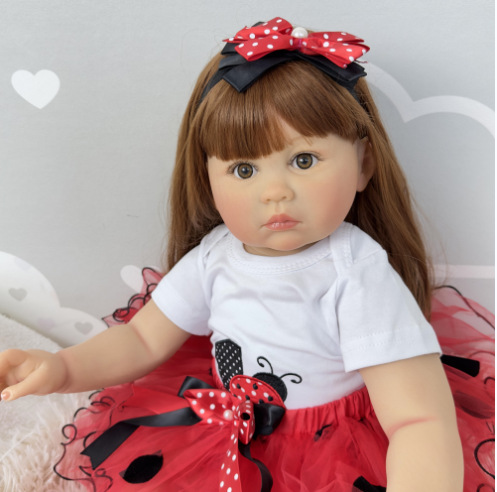 70cm silicone reborn bonecas l - Kids Ethnic Fashion avaliação e preço
