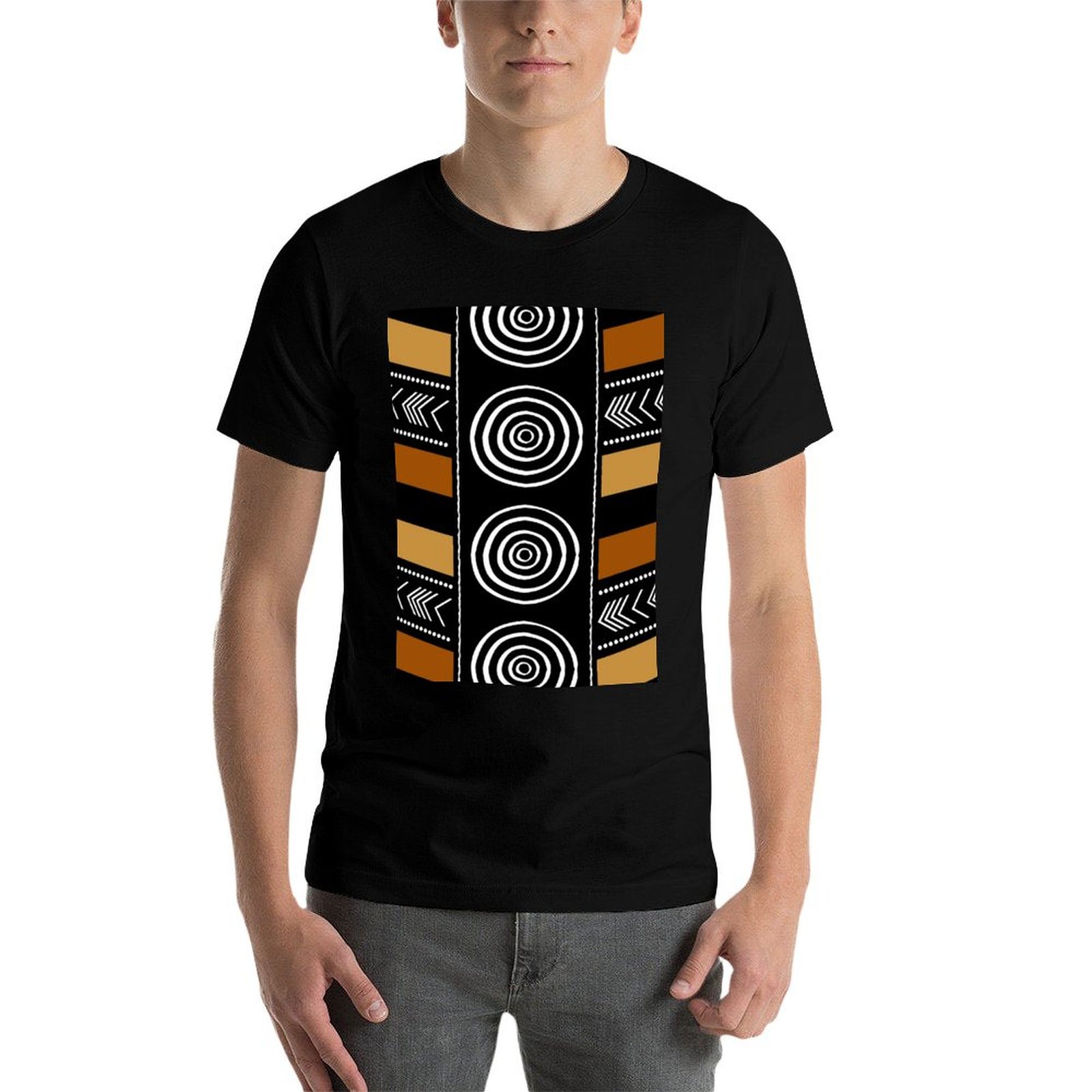 Camiseta Casual com Estampa de - Mudcloth Print Top avaliação e preço