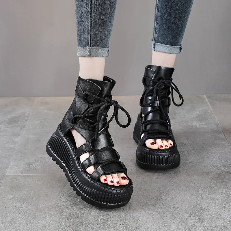 8cm étnico vaca couro genuíno  - Ethnic Fashion Women avaliação e preço