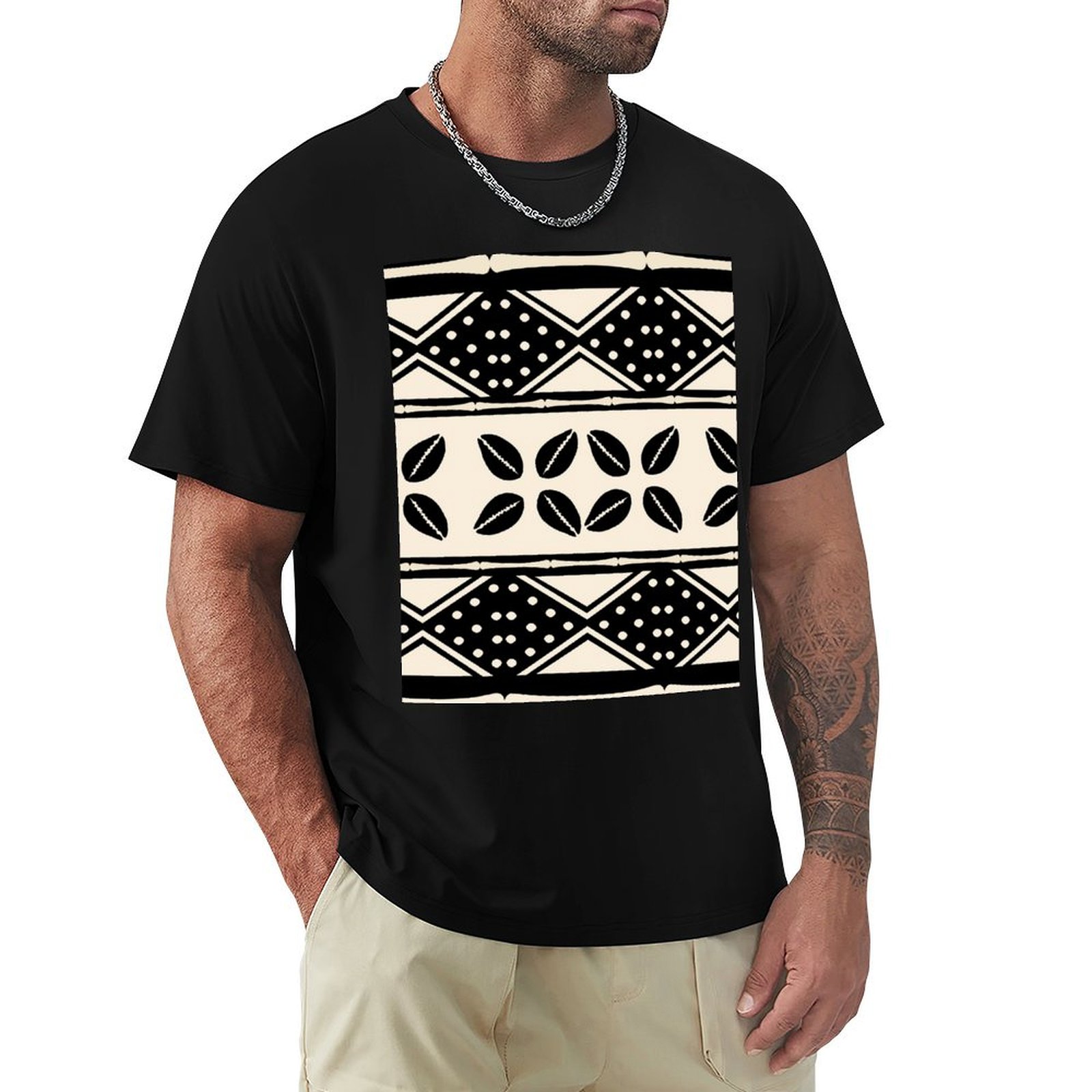 Camiseta com estampa abstrata  - Mudcloth Print Top avaliação e preço