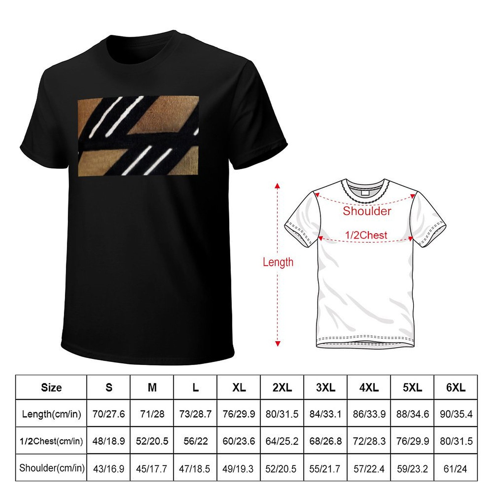 Camiseta Casual de Manga Curta - Mudcloth Print Top avaliação e preço