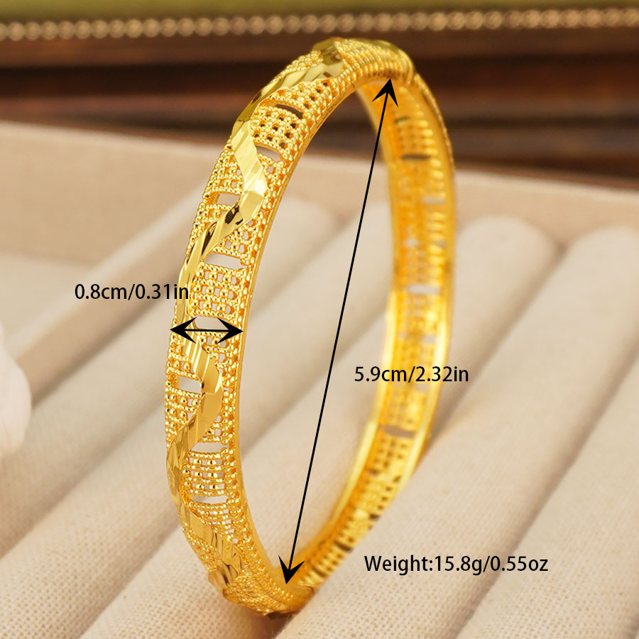 Conjunto de Pulseiras Douradas - Ethnic Fashion Dubai avaliação e preço