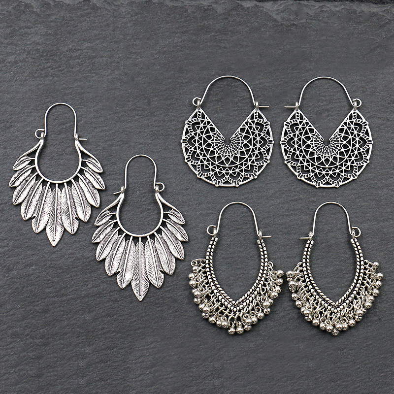 Antigo sliver-banhado oco liga - Ethnic Indian Fashion avaliação e preço