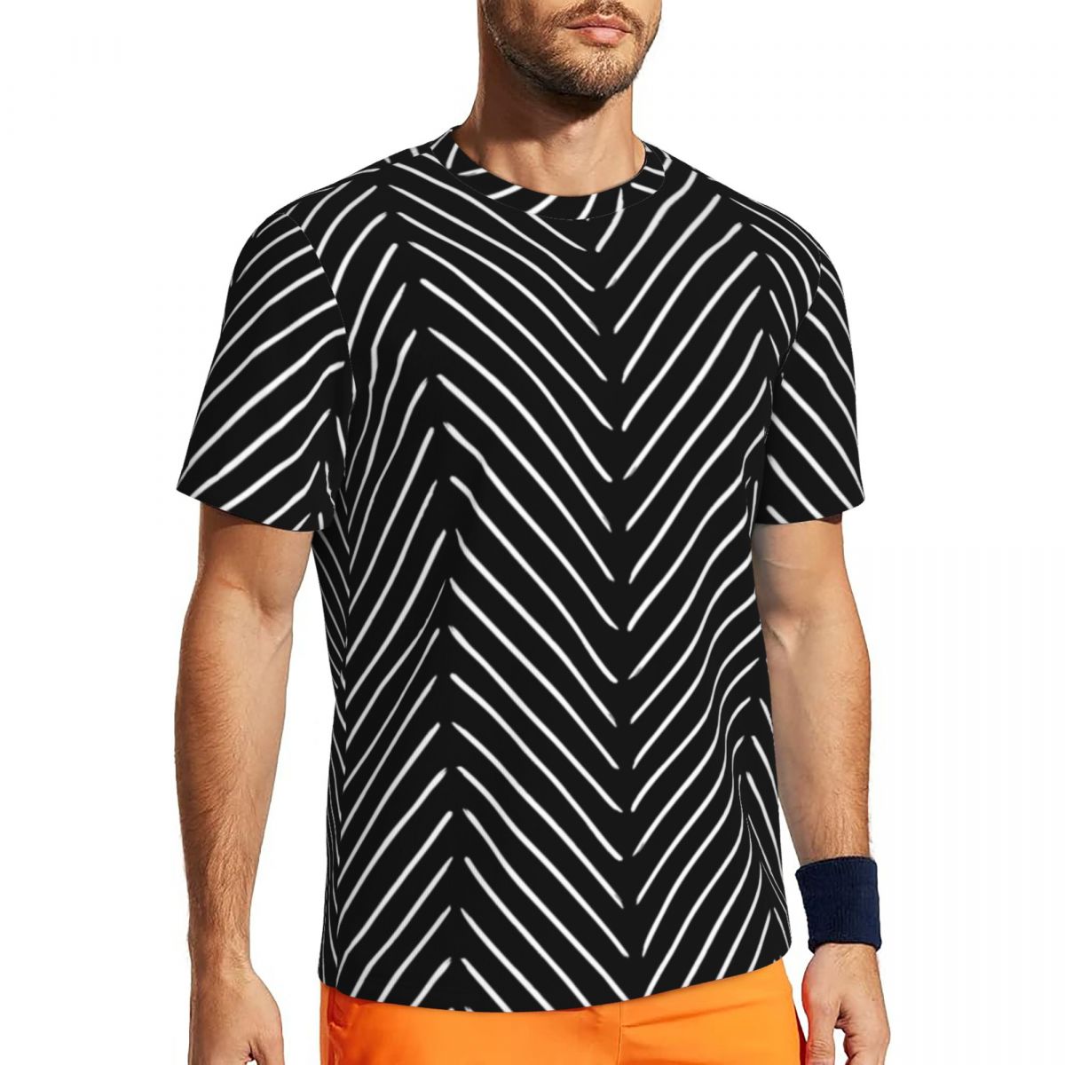 Sportswear T-Shirt Male Retro  - Mudcloth Print Top avaliação e preço