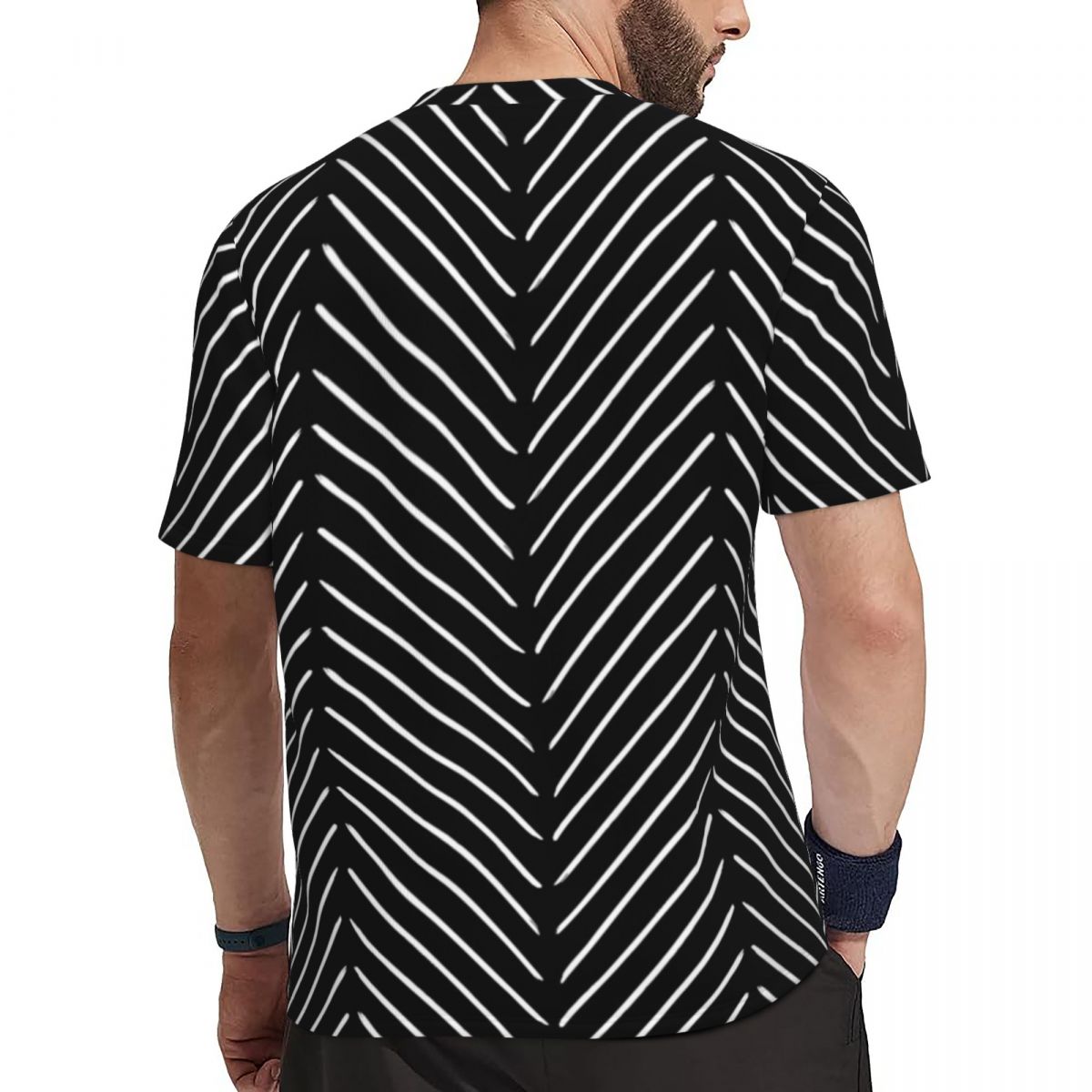 Sportswear T-Shirt Male Retro  - Mudcloth Print Top avaliação e preço