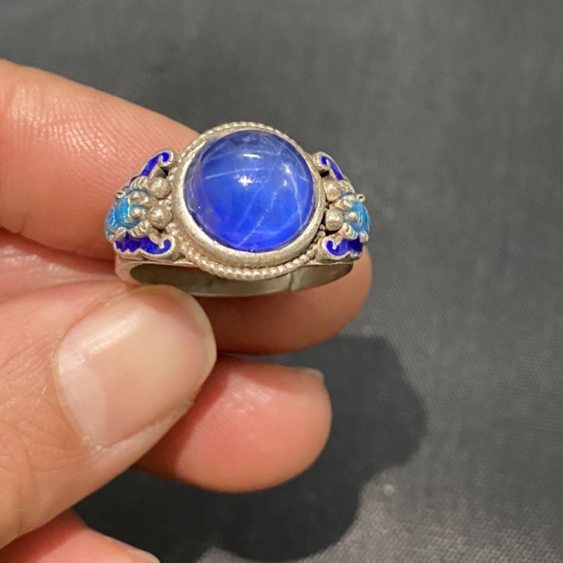 Anel Aberto Étnico Cloisonné,  - Ethnic Wear Fashion Designer avaliação e preço