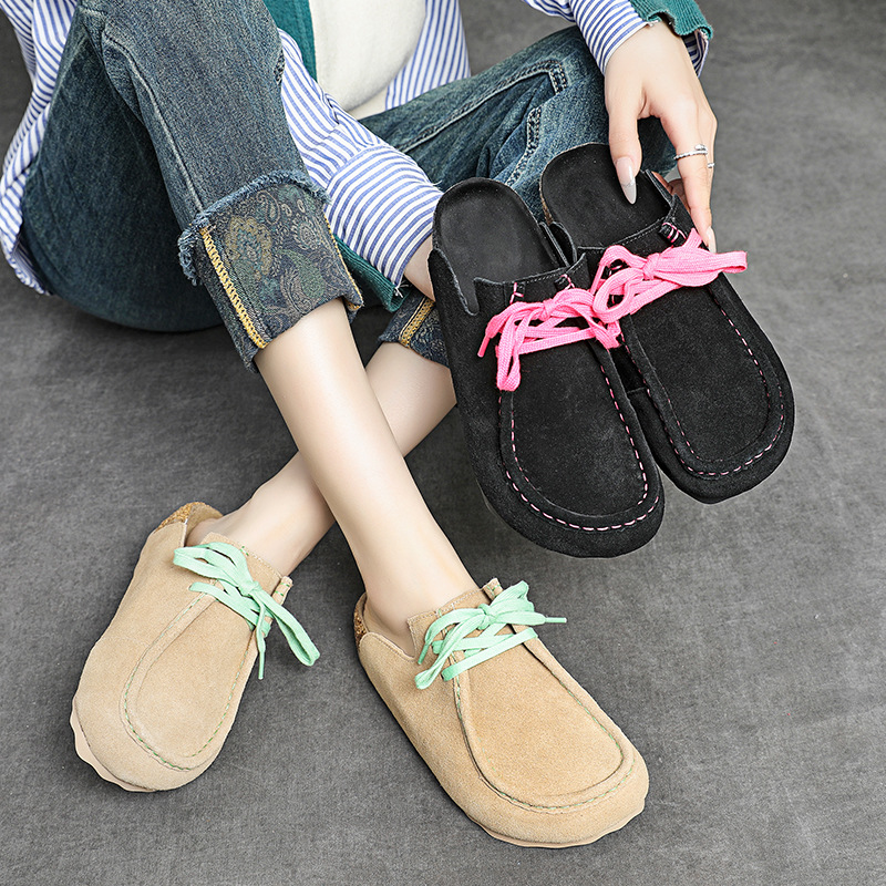 3cm camurça de vaca couro genu - Ethnic Fashion Women avaliação e preço
