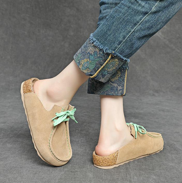 3cm camurça de vaca couro genu - Ethnic Fashion Women avaliação e preço
