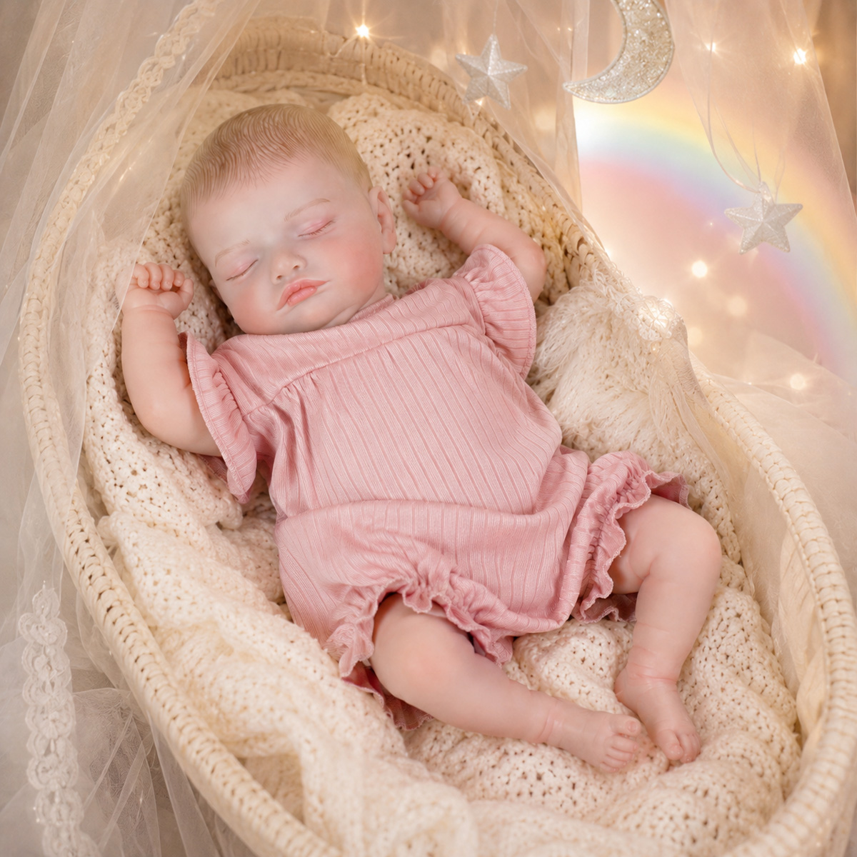 Boneca Reborn Realista de 50CM - Kids Ethnic Fashion avaliação e preço