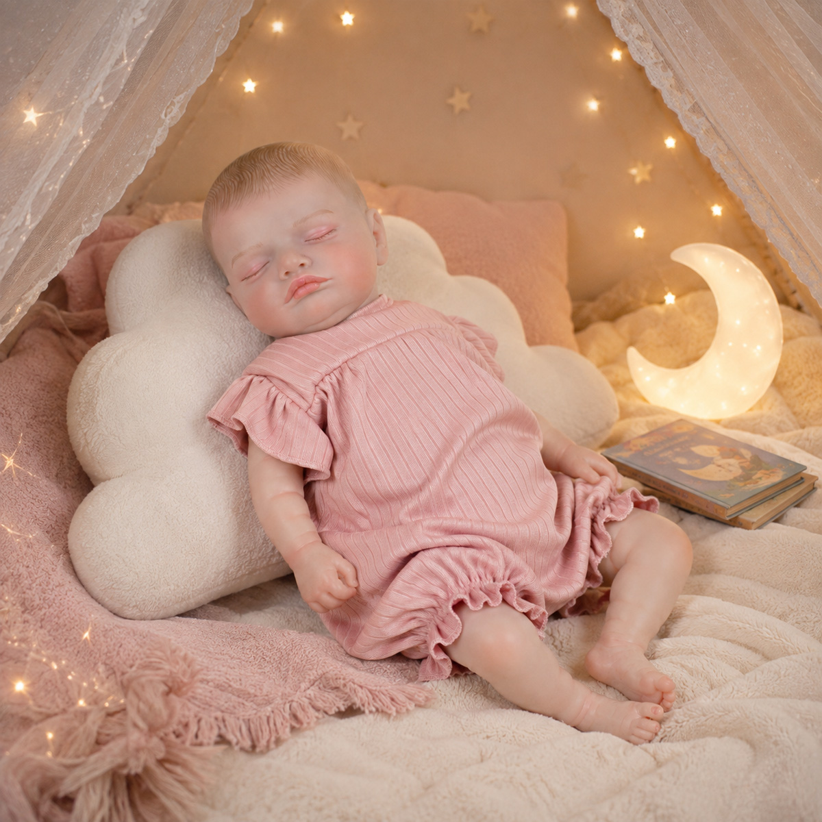 Boneca Reborn Realista de 50CM - Kids Ethnic Fashion avaliação e preço