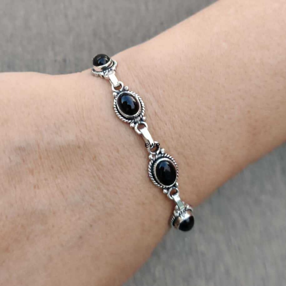 Pulseiras Ajustáveis de Pedra  - Ethnic Fashion Wear For Women avaliação e preço