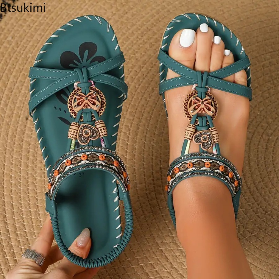 Sandálias Boêmias Femininas pa - Ethnic Fashion Women avaliação e preço