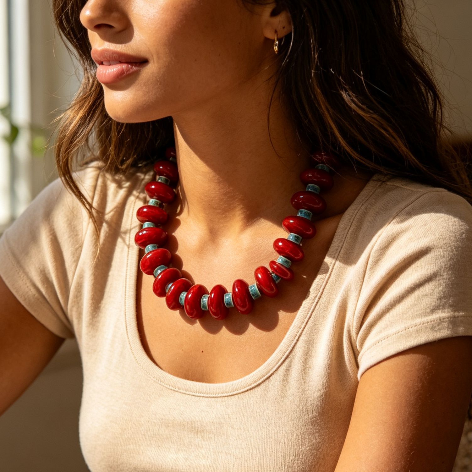 Colar de contas Maillard exage - Ethnic Wear Fashion Designer avaliação e preço