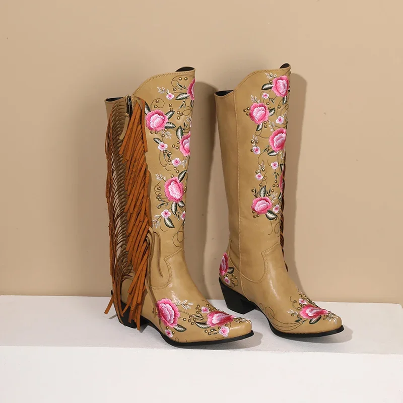 Moda bordado flor ocidental jo - Ethnic Fashion Women avaliação e preço