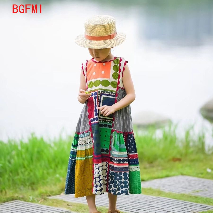 Vestido Retrô para Meninas de  - Kids Ethnic Fashion avaliação e preço